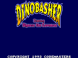 Dinobasher Starring Bignose the Caveman (Europe) (Proto) Title Screen